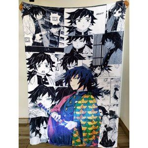 NEW anime demon slayer TOMIOKA lightweight throw blanket